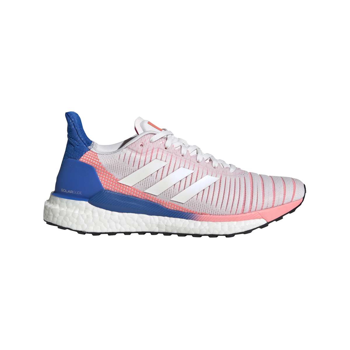 adidas Solar Glide 19 Hardloopschoenen Wit/Roze/Blauw Dames koop je bij  Futurumshop.nl