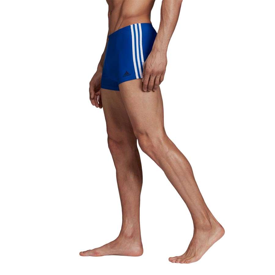 adidas Fitness 3-Stripes Zwembroek Lang Blauw/Wit Heren