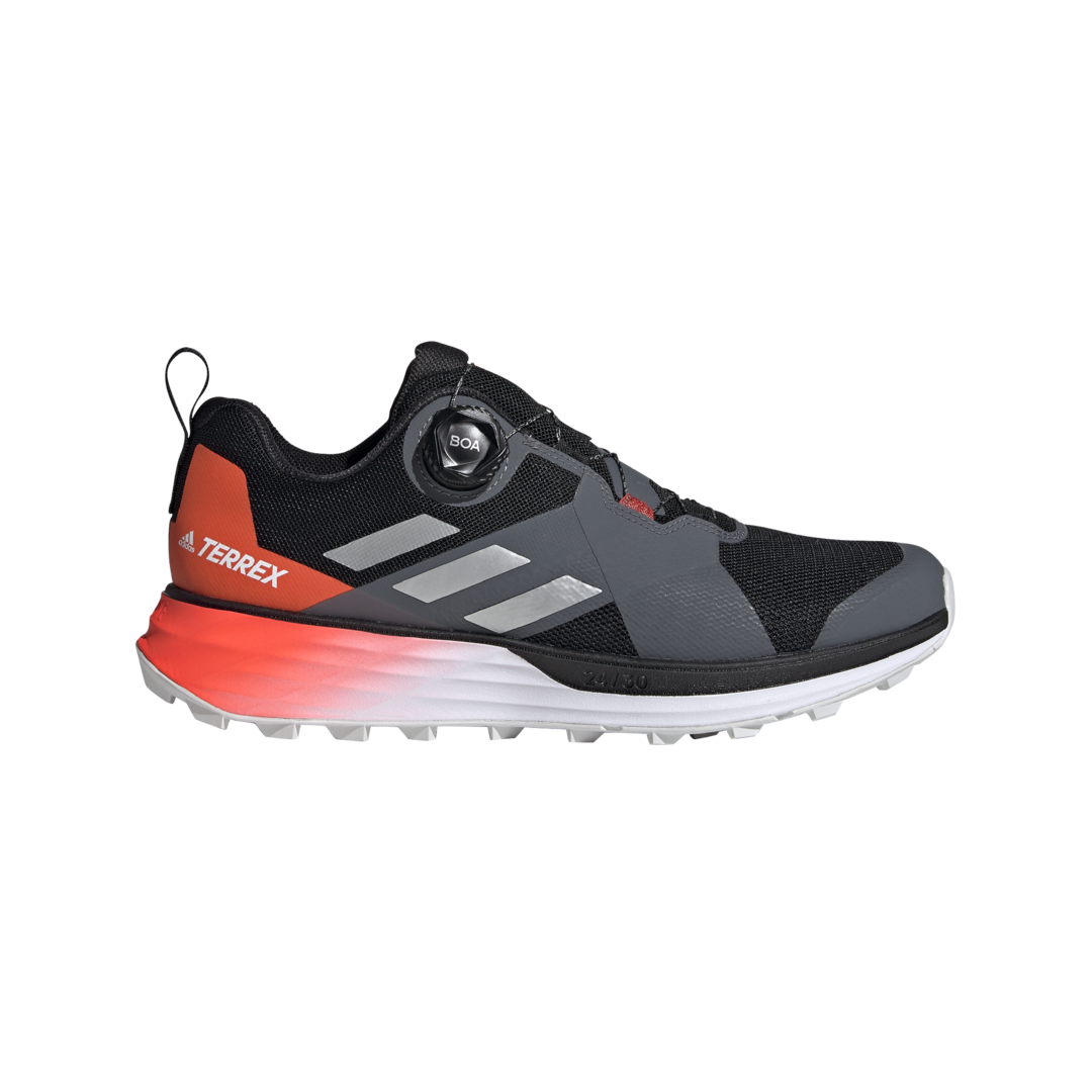 adidas Terrex Two Boa Trail Hardloopschoenen Zwart/Zilver/Rood Heren