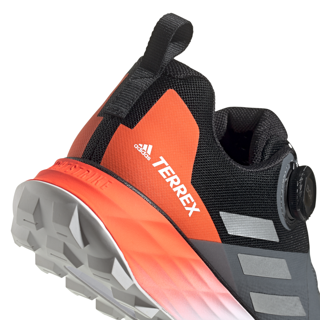 adidas Terrex Two Boa Trail Hardloopschoenen Zwart/Zilver/Rood Heren