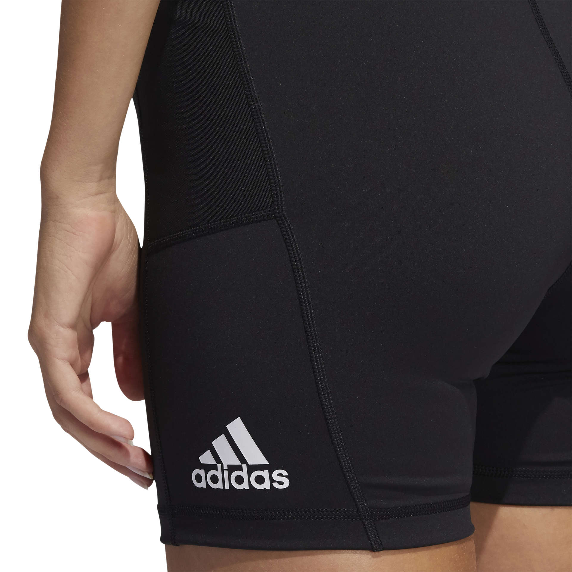 adidas Training Short 3 Bar Hardloopbroek Kort Zwart/Wit Dames