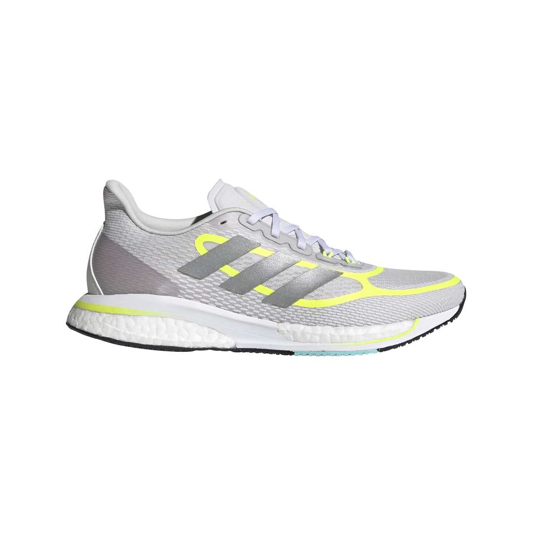 adidas Supernova Plus Hardloopschoenen Lichtgrijs/Fluo Geel Dames