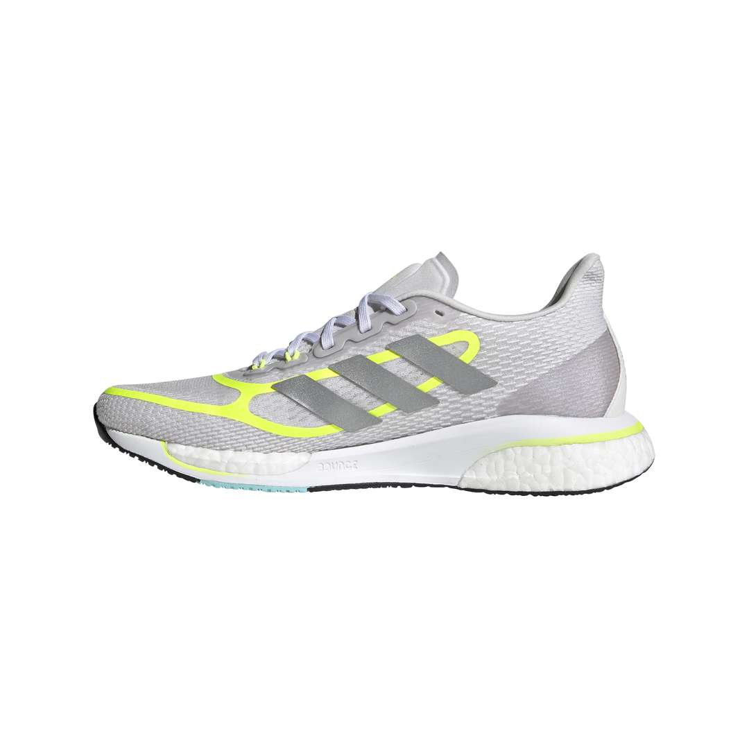 adidas Supernova Plus Hardloopschoenen Lichtgrijs/Fluo Geel Dames koop je  bij Futurumshop.nl