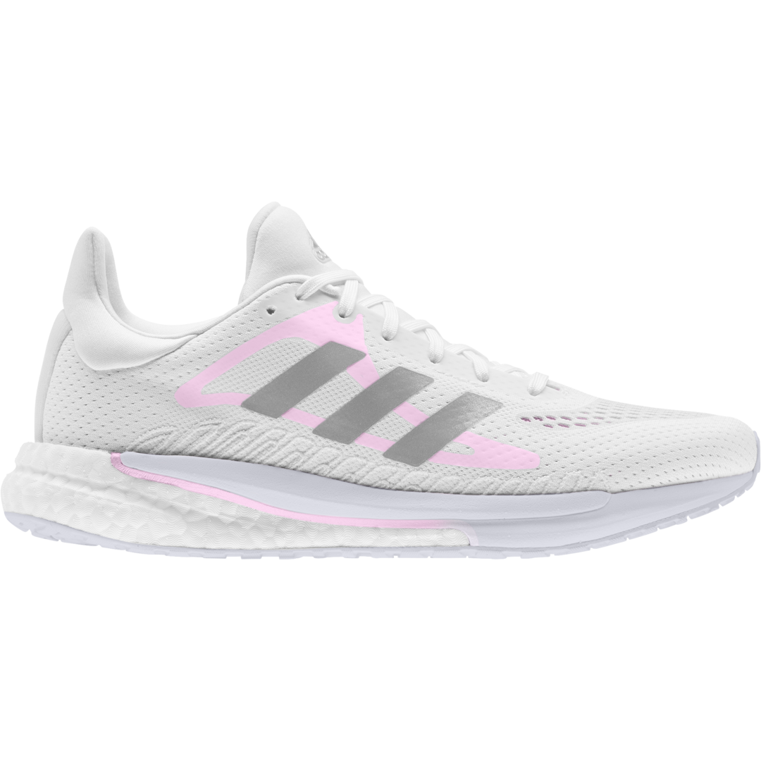 adidas Solar Glide 3 Hardloopschoenen Wit/Zilver Dames