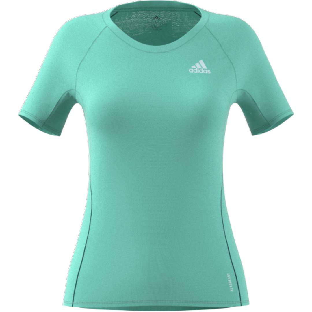 adidas Adi Runner Hardloopshirt Korte mouwen Mintgroen Dames