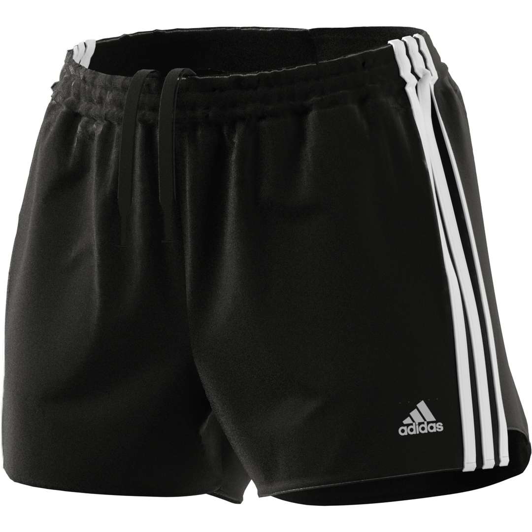 adidas 3 Stripes Hardloopbroek Kort Zwart/Wit Dames