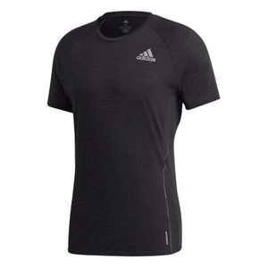 adidas Runner Hardloopshirt Korte Mouwen Zwart Heren