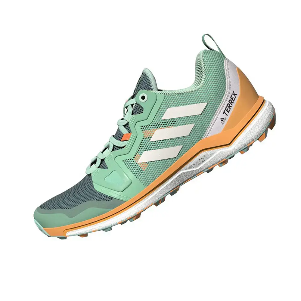 adidas Terrex Agravic Trail Hardloopschoenen Groen/Oranje Dames