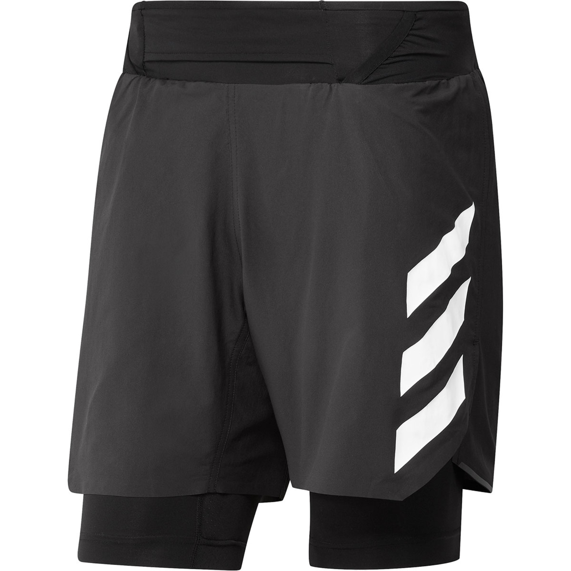 adidas Agravic 2-in-1 Trail Hardloopbroek Kort Zwart Heren