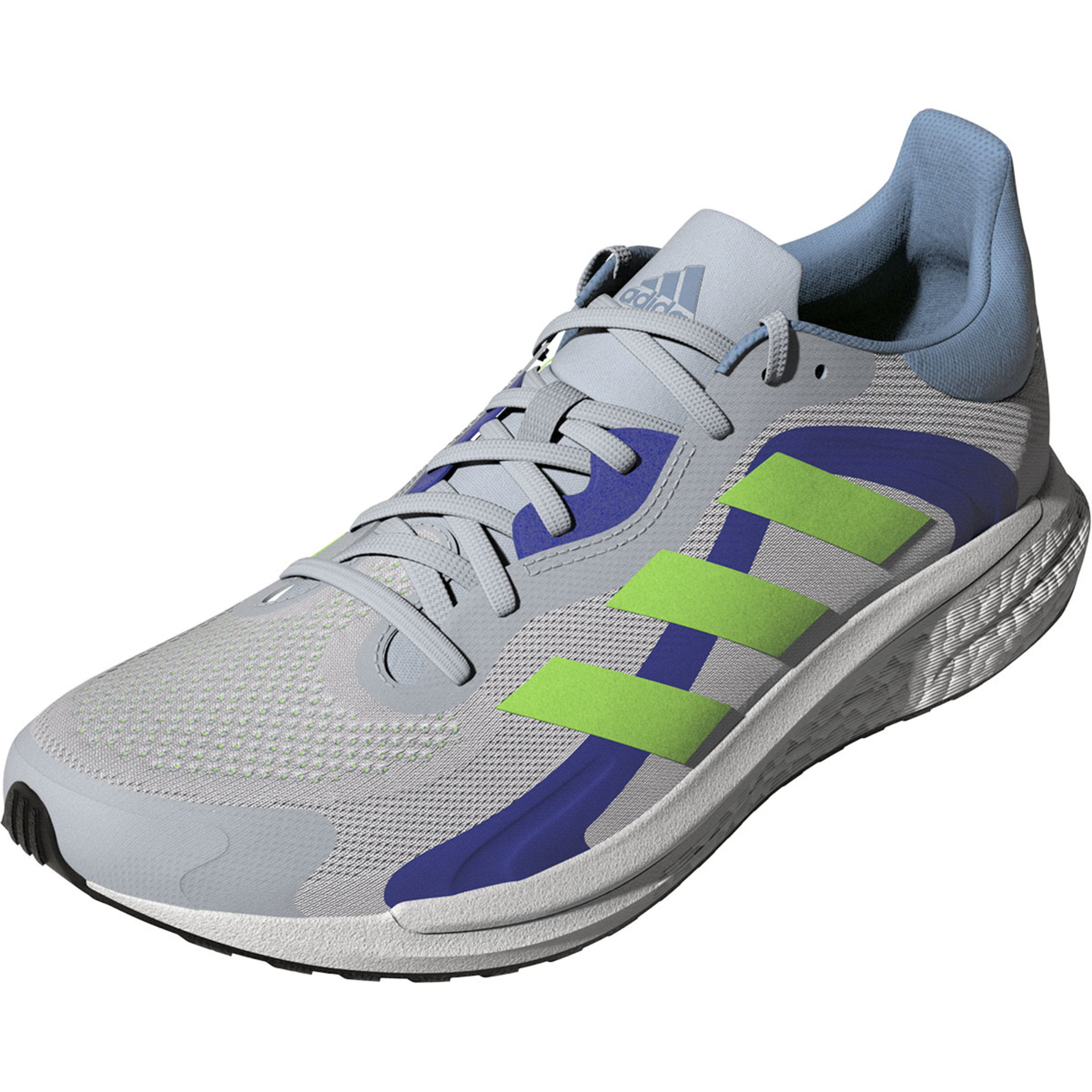 adidas Solar Glide 4 ST Hardloopschoenen Grijs/Blauw/Groen Dames