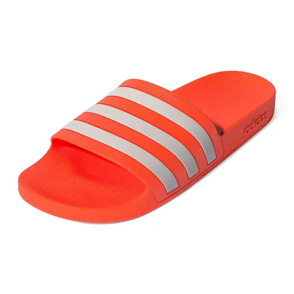 Adilette Aqua Slippers Rood Wit