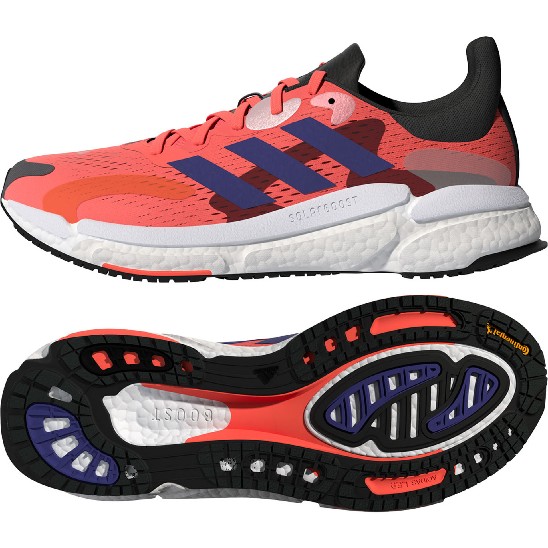 adidas Solar Boost 4 Hardloopschoenen Roze/Wit/Paars Heren