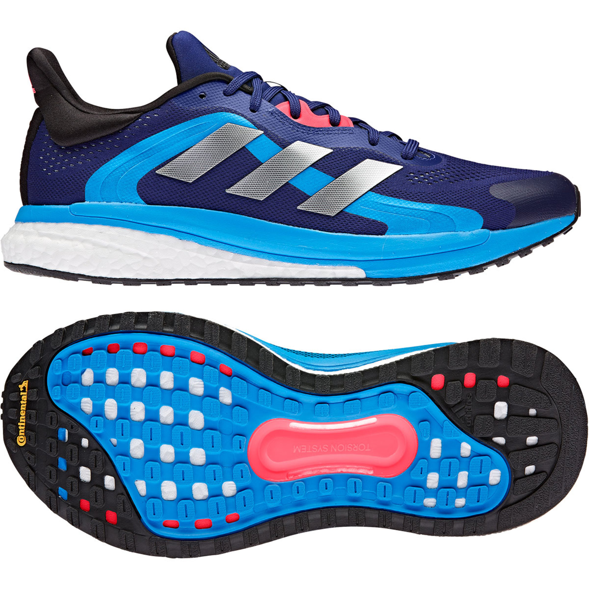 adidas Solar Glide 4 ST Trail Hardloopschoenen Blauw/Rood/Grijs