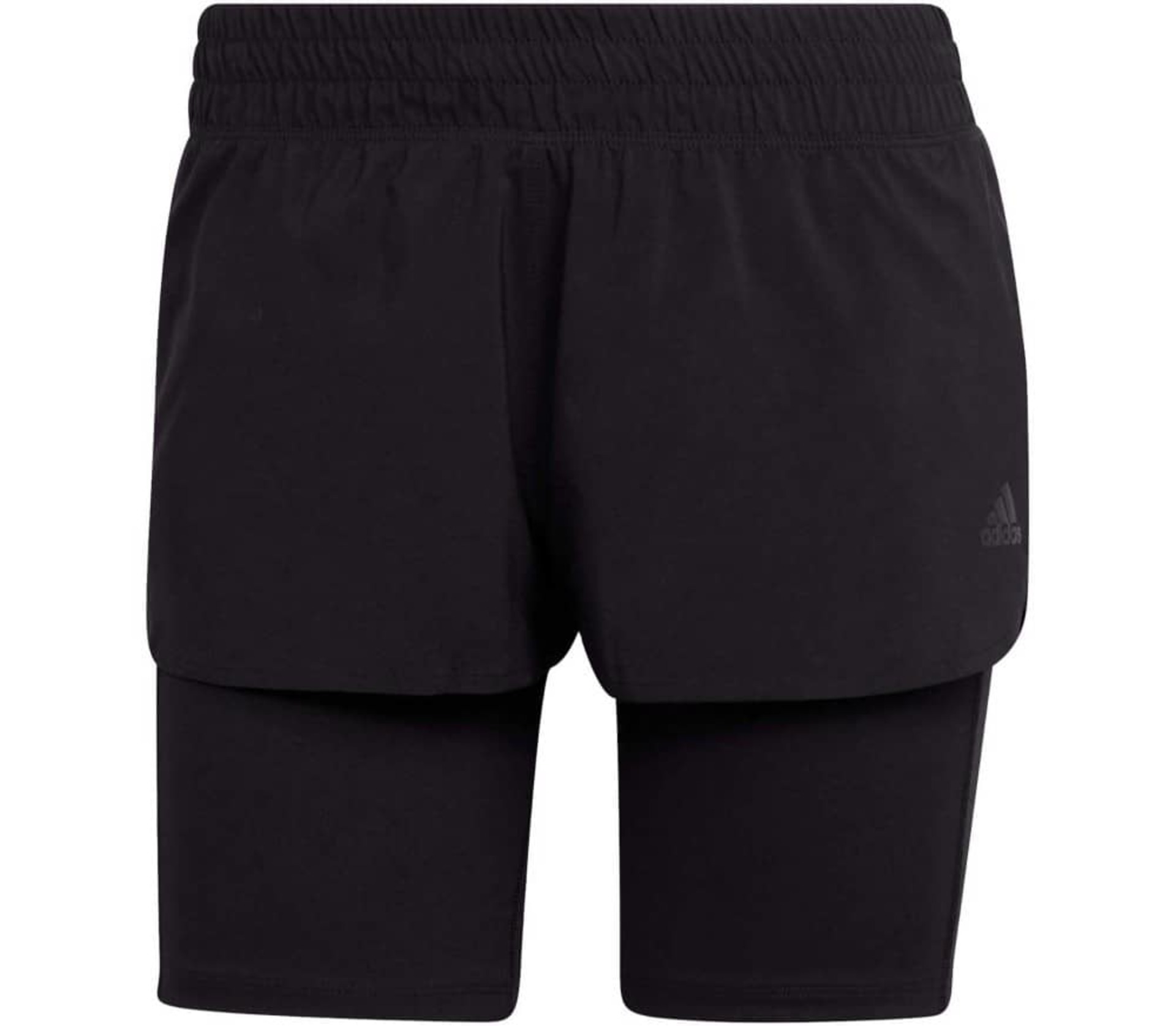 adidas RI 3B 2IN1 Hardloopbroek Kort Zwart/Zwart Dames