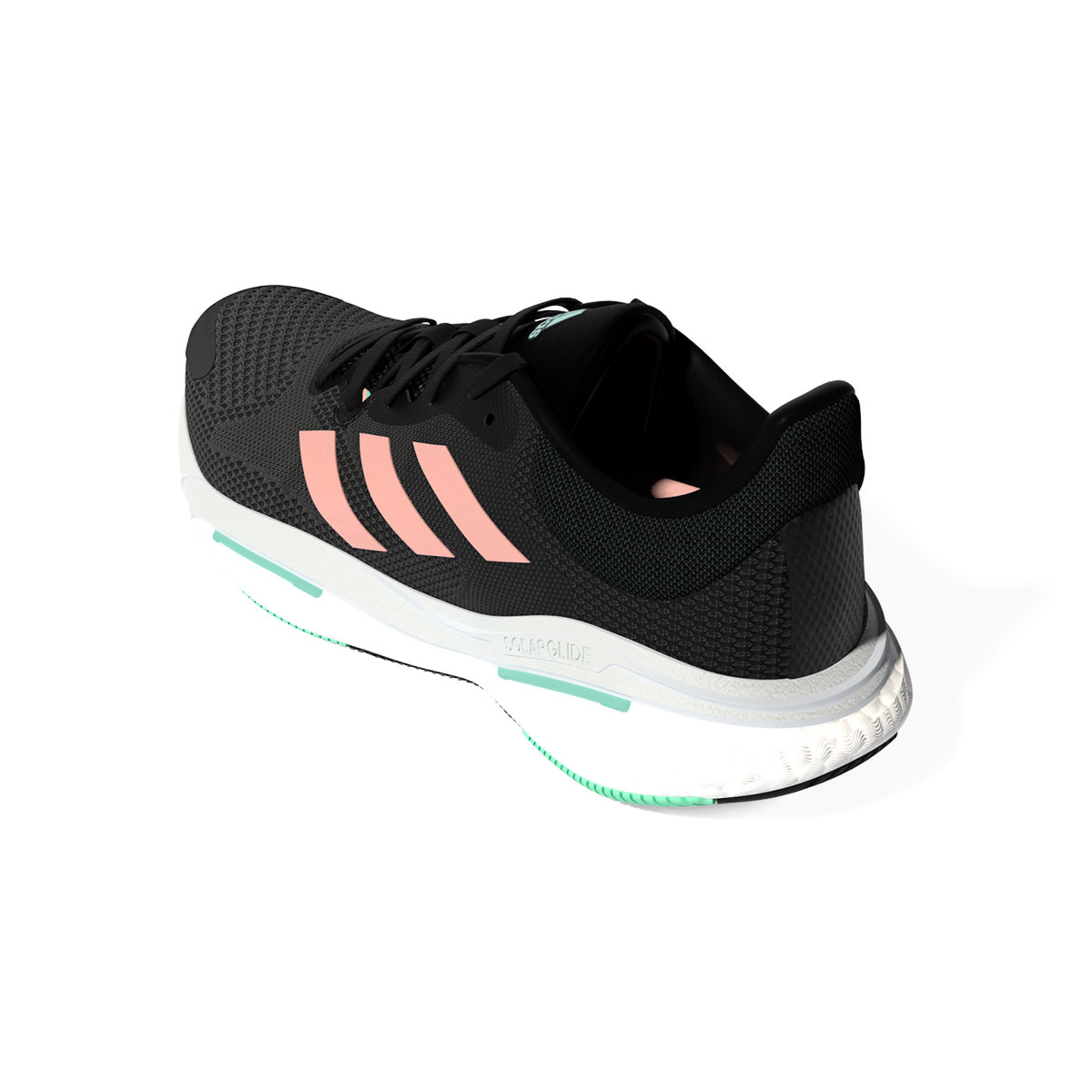 adidas Solarglide 5 Hardloopschoenen Grijs/Roze/Groen/Wit Dames