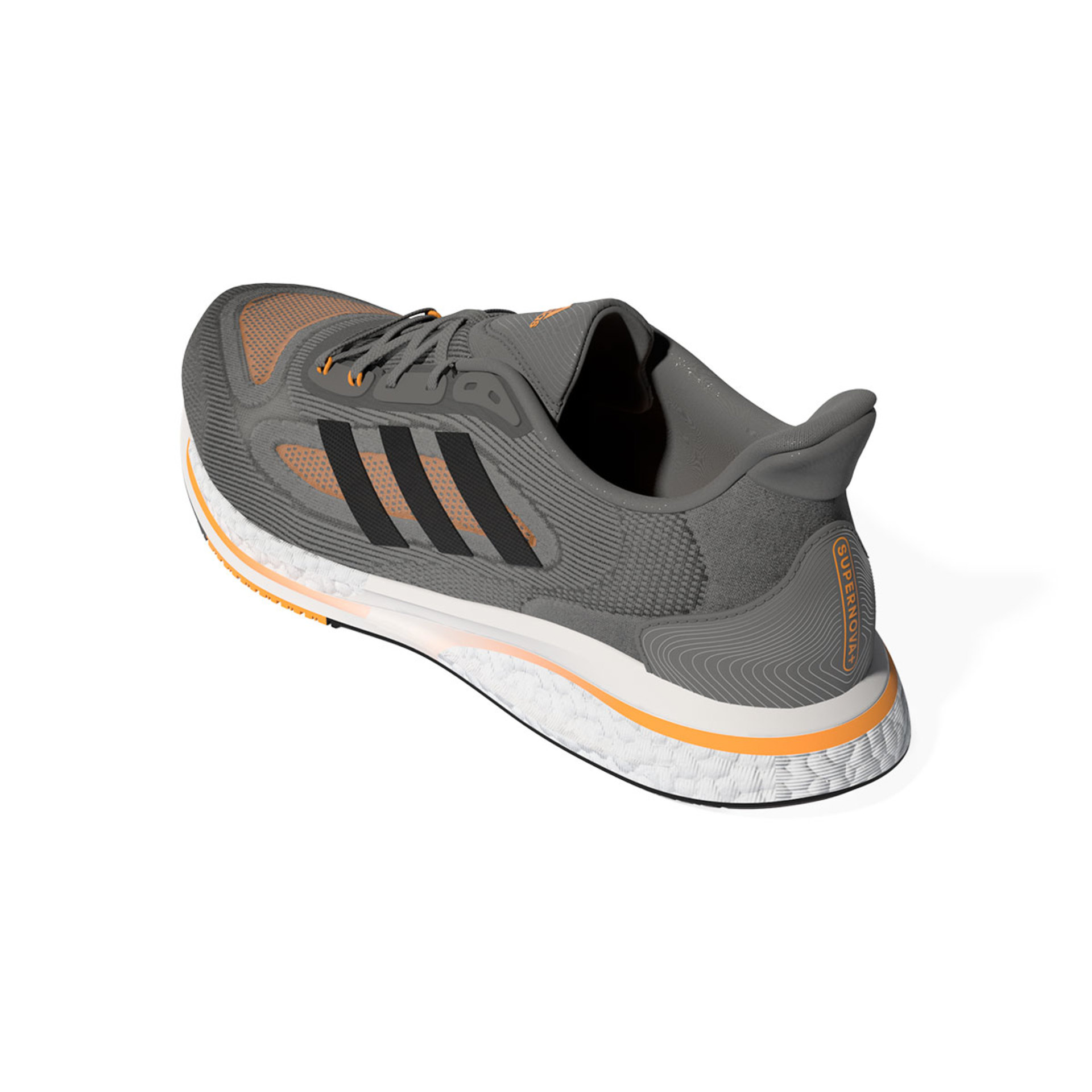 adidas Supernova Plus Hardloopschoenen Grijs/Zwart/Wit Heren