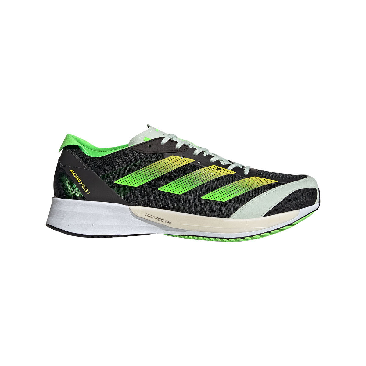 adidas Adizero Adios 7 Hardloopschoenen Zwart/Groen/Geel Heren