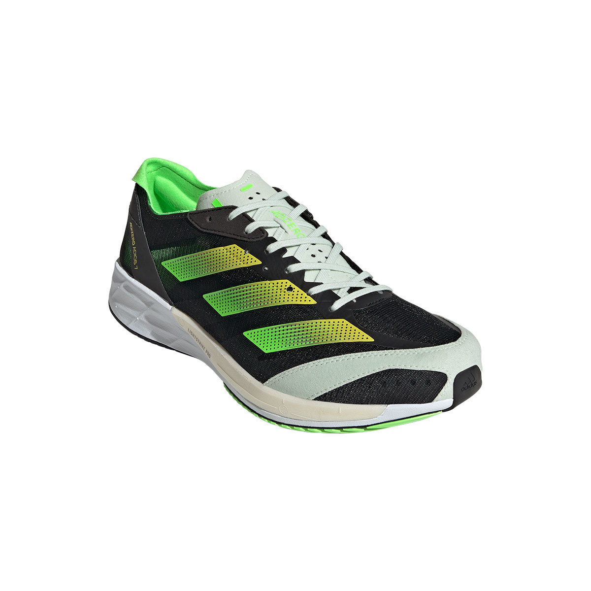 adidas Adizero Adios 7 Hardloopschoenen Zwart/Groen/Geel Heren