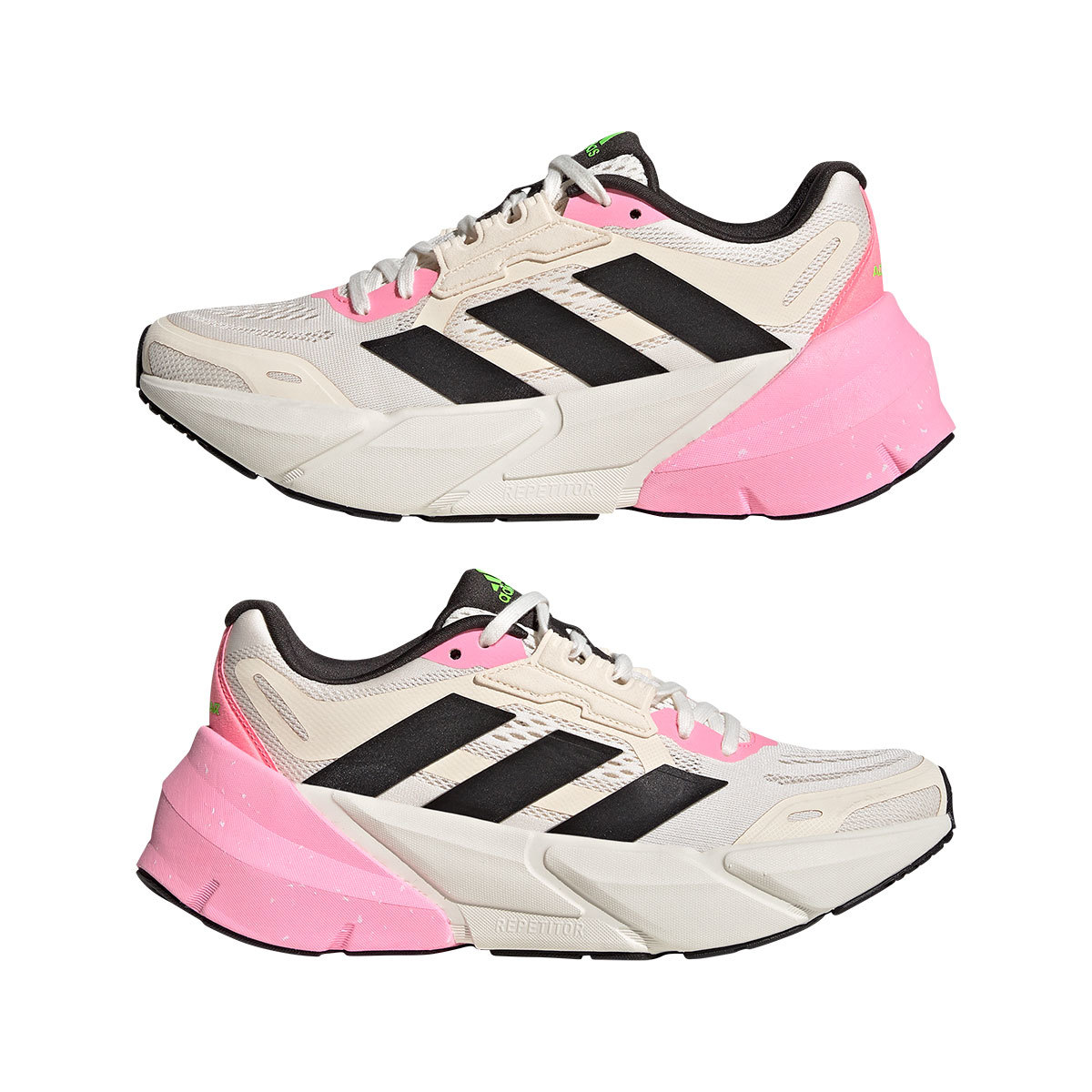 adidas Adistar 1 Hardloopschoenen Wit/Roze/Zwart Dames