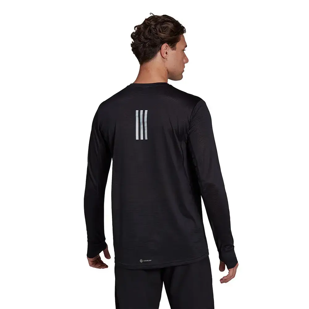 adidas OTR Hardloopshirt Lange Mouwen Zwart Heren