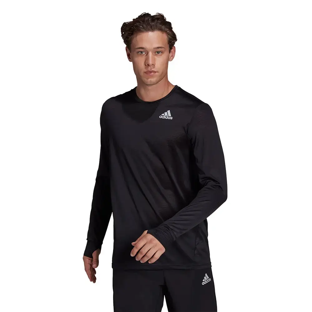 adidas OTR Hardloopshirt Lange Mouwen Zwart Heren