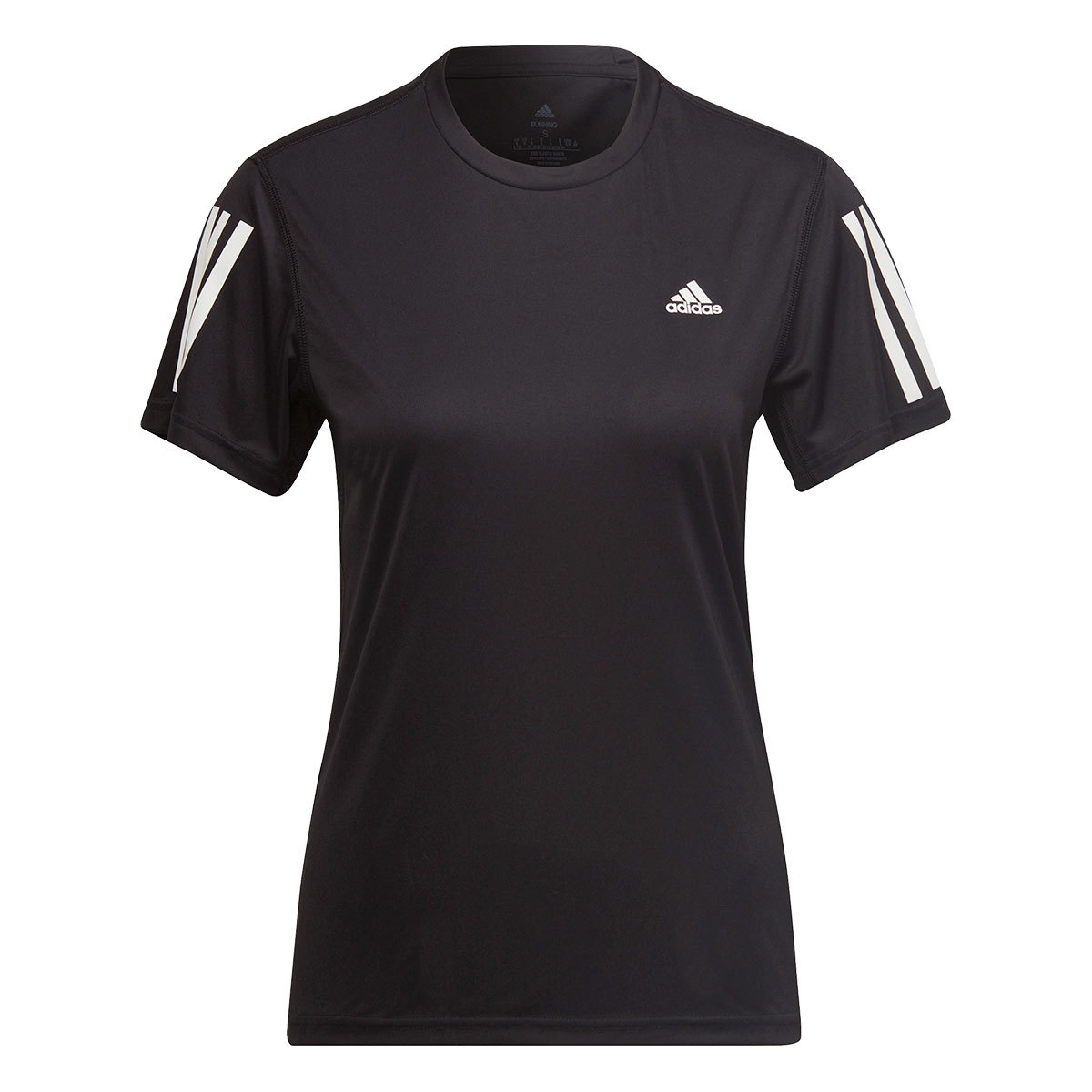 adidas Own The Run Hardloopshirt Korte Mouwen Zwart Dames