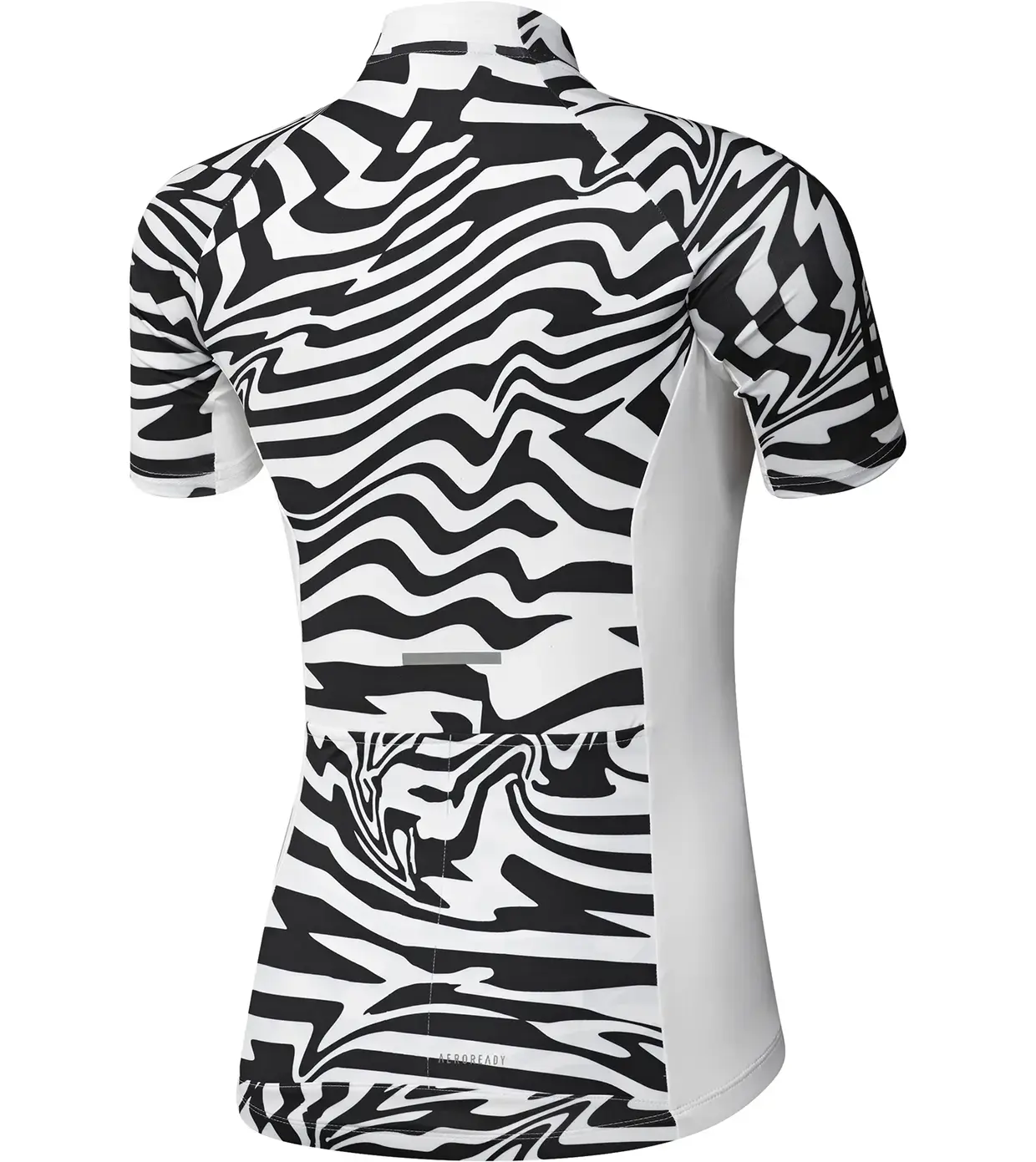 adidas Essential FZ Fietsshirt Korte Mouwen Wit/Zwart Dames