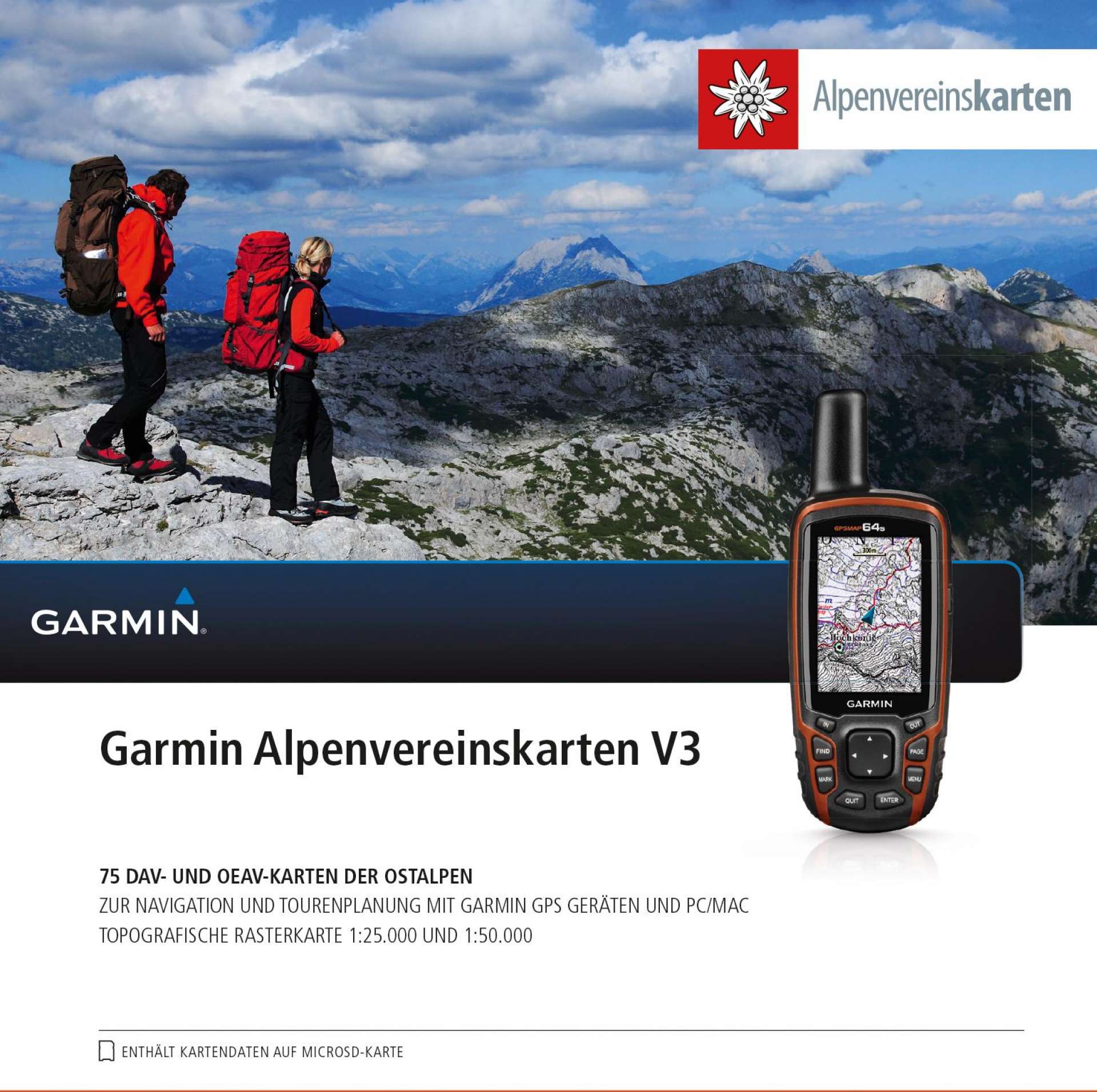 Garmin Alpenvereinskarten V3 microSD