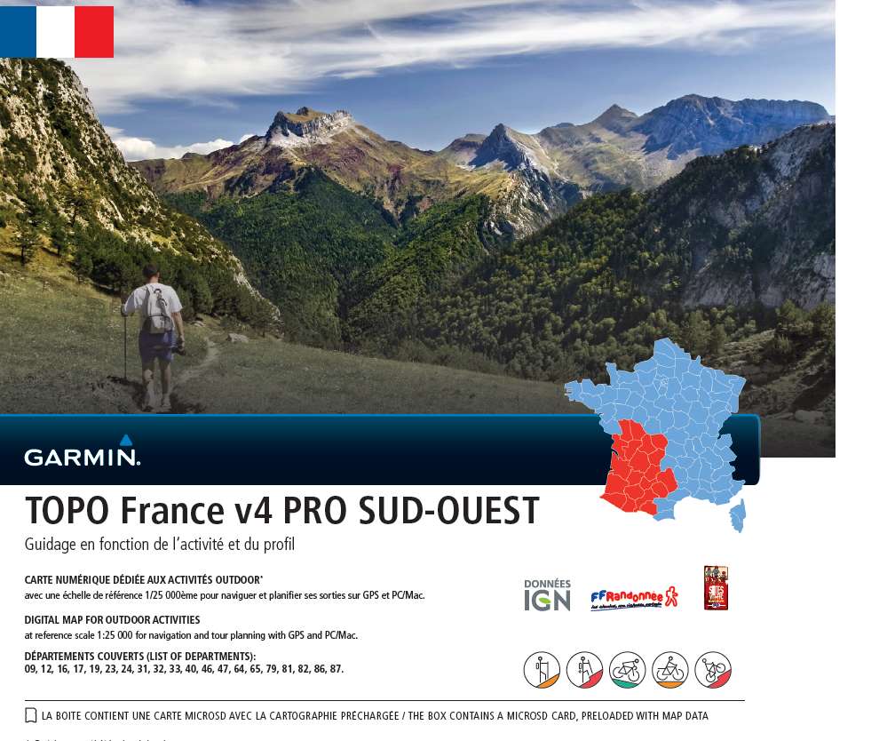 Garmin Frankrijk Zuidwest V4 Pro