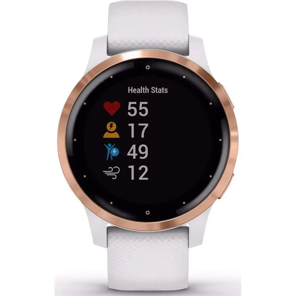 Garmin Vivoactive 4S Sporthorloge Wit Rose Goud