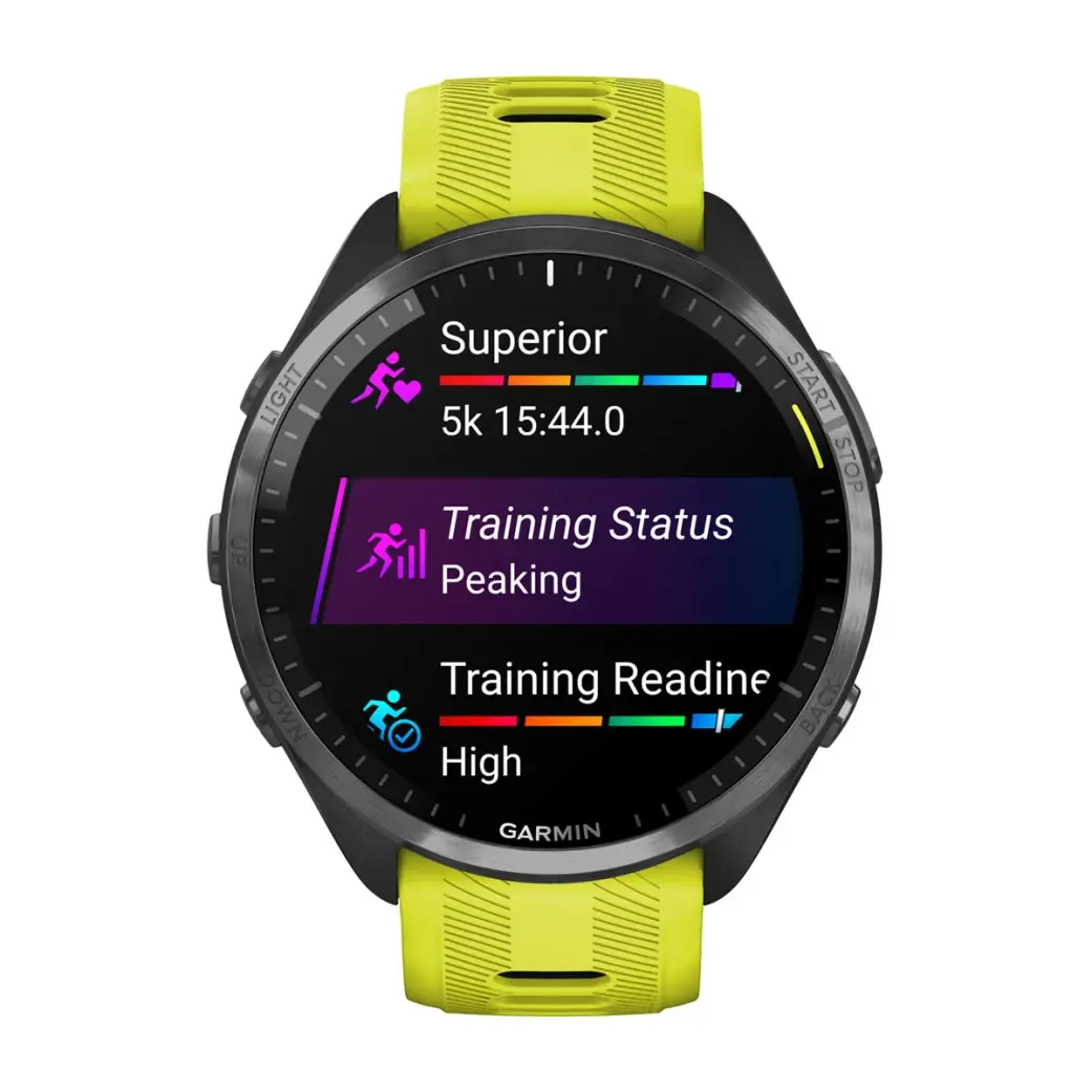 Garmin Forerunner 965 GPS Sporthorloge Geel