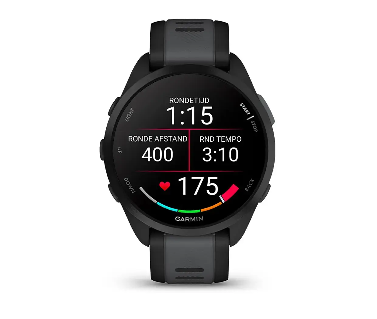 Garmin Forerunner 165 GPS Sporthorloge Zwart/Grijs