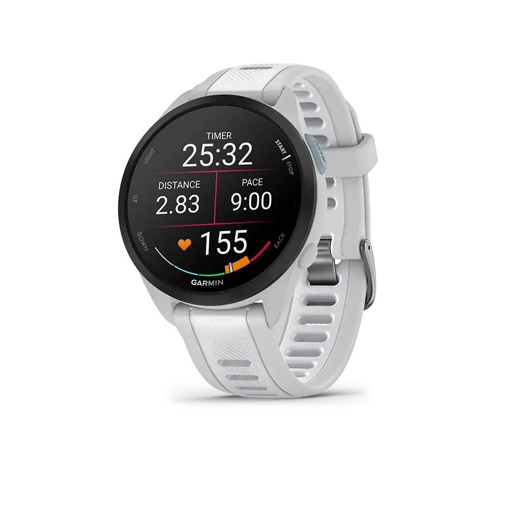 Garmin Forerunner 165 GPS Sporthorloge Lichtgrijs/Wit