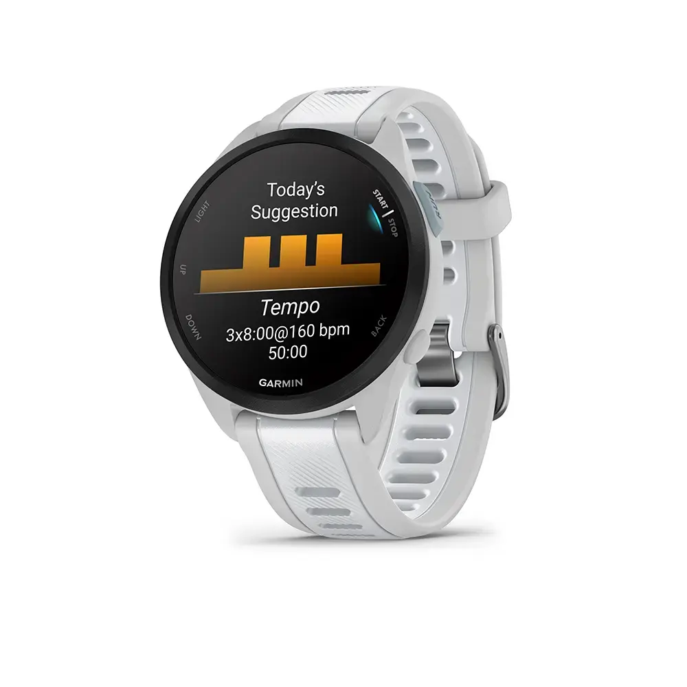 Garmin Forerunner 165 GPS Sporthorloge Lichtgrijs/Wit