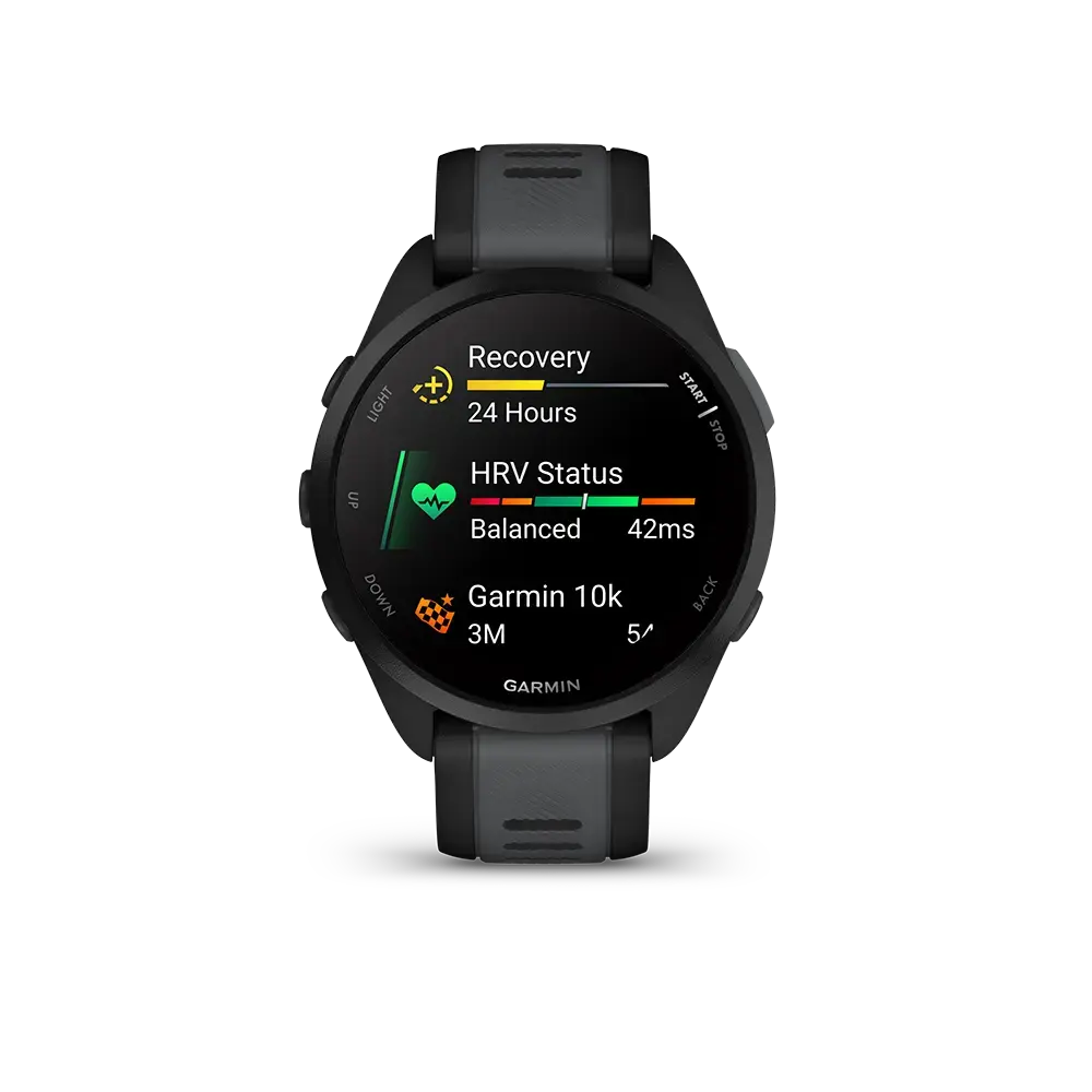 Garmin Forerunner 165 Music WiFi GPS Sporthorloge Zwart Grijs