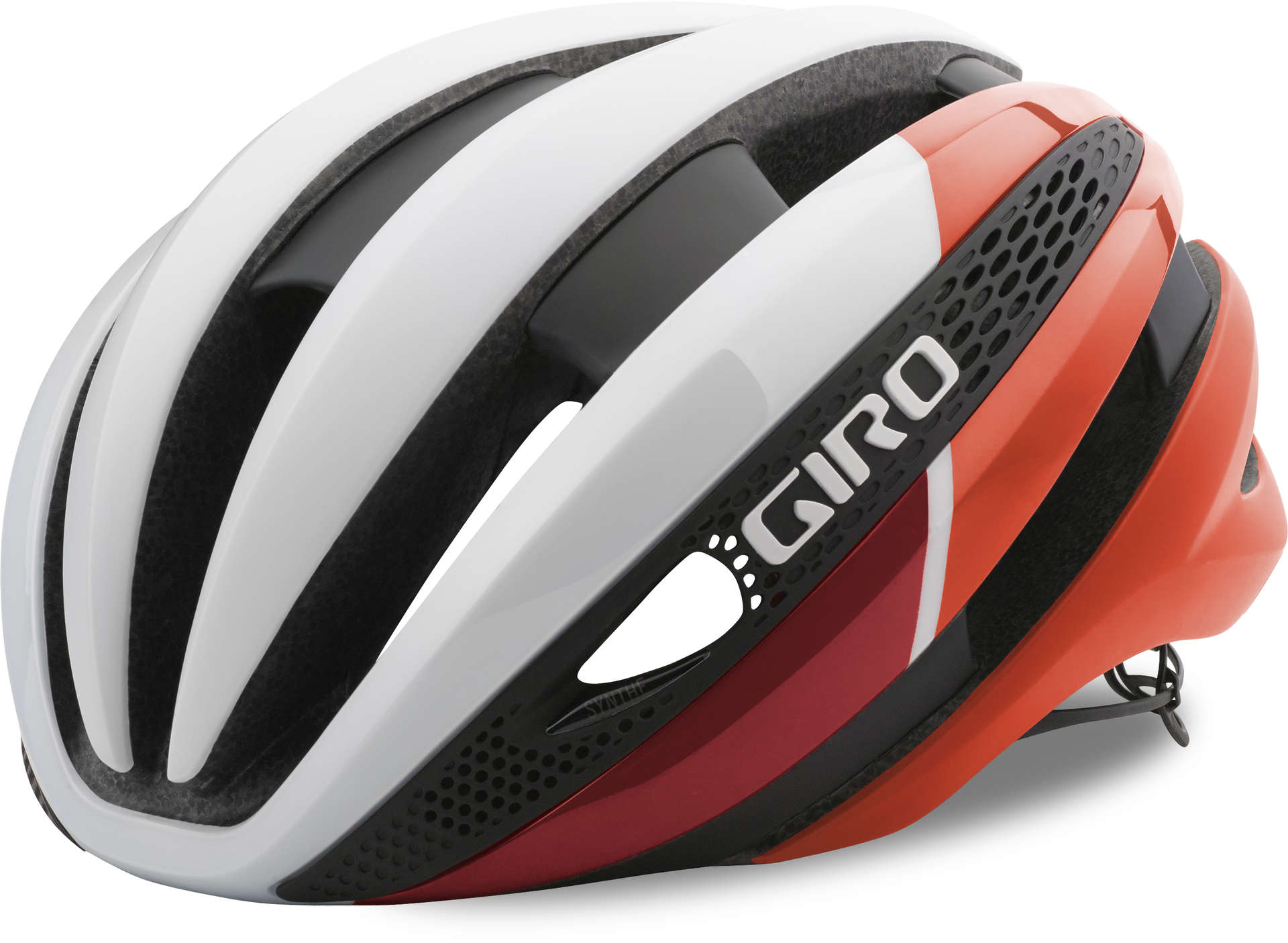 Giro Synthe MIPS Race Fietshelm Mat Wit/Rood