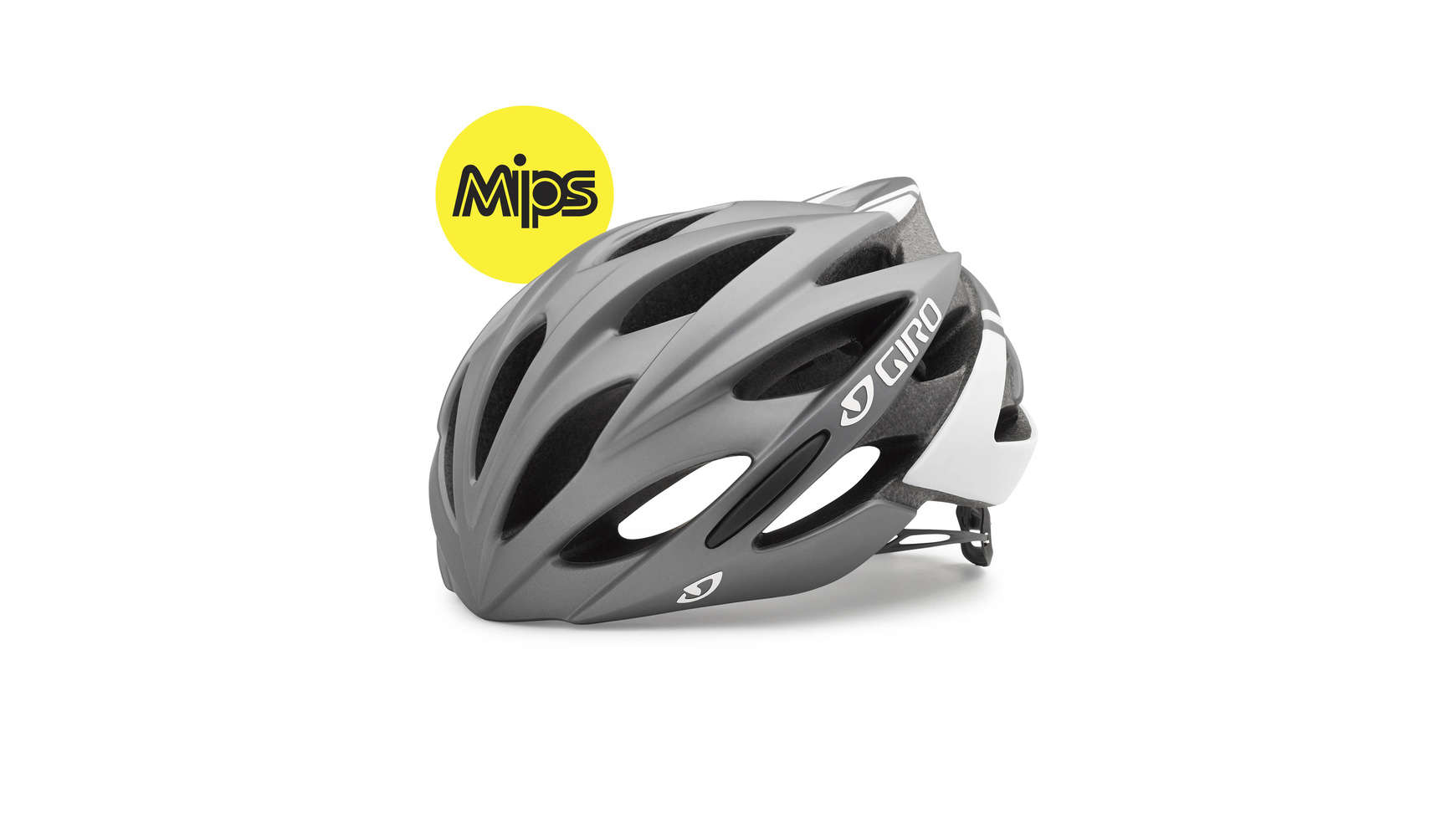 Giro Savant MIPS Race Fietshelm Mat Titanium/Wit koop je bij Futurumshop.nl