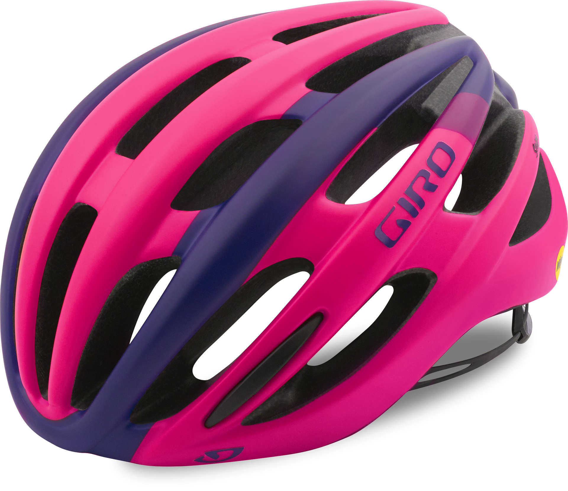 Giro Saga MIPS Race Fietshelm Mat Roze Paars Dames