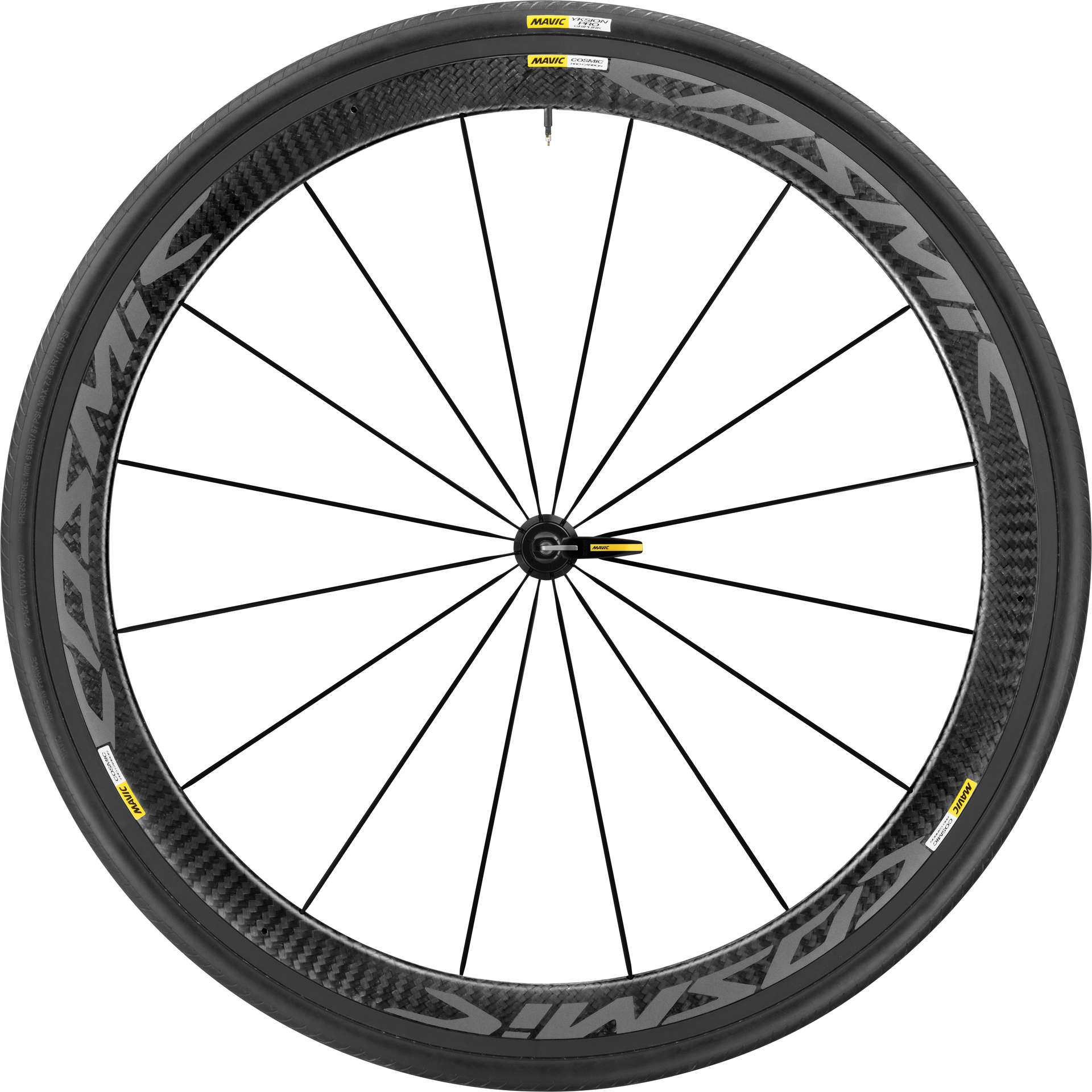 Mavic Cosmic Pro Carbon SL C Disc Race Wielset 25mm Band Zwart