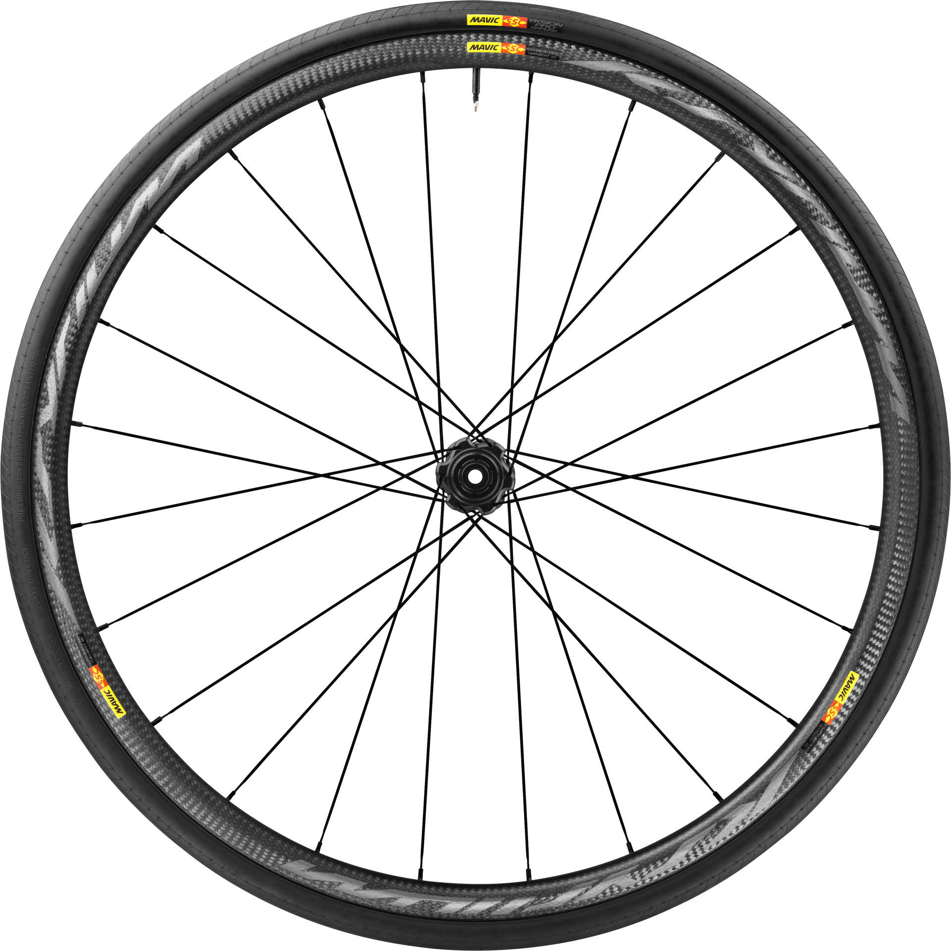 Mavic Ksyrium Pro Carbon SL C Disc Race Wielset 25mm Band Zwart