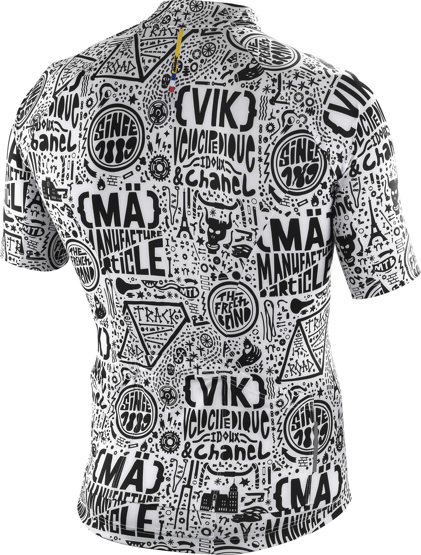 Mavic Cosmic Ltd II Paris-Nice Fietsshirt Korte Mouwen Wit/Zwart Heren