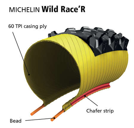 Michelin Wildrace`R MTB Vouwband Zwart