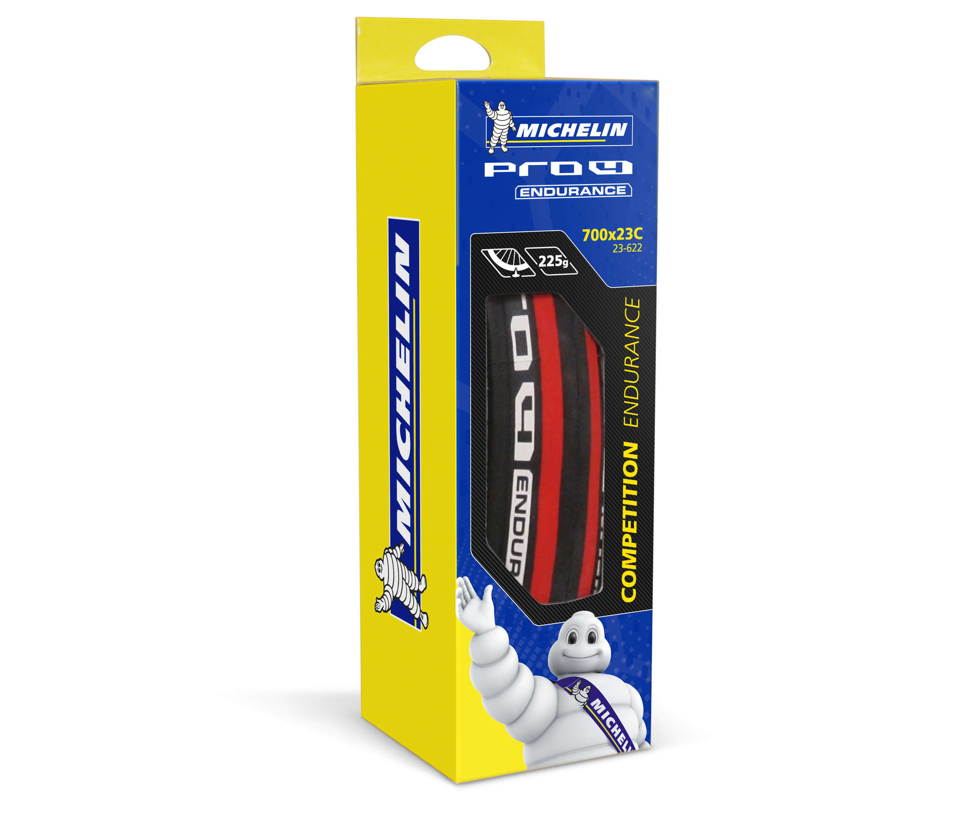 Michelin Pro4 Endurance 4 Race Vouwband Zwart/Rood 700x23C
