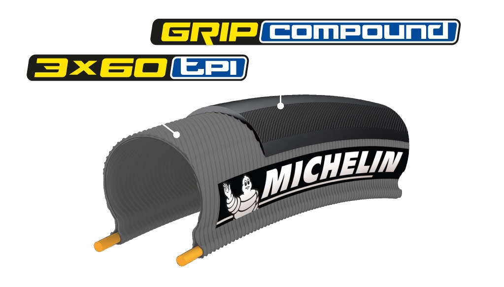 Michelin Lithion2 Racefiets Band Grijs