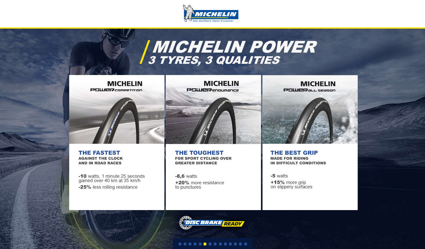 Michelin Power Endurance Race Vouwband Zwart 23mm