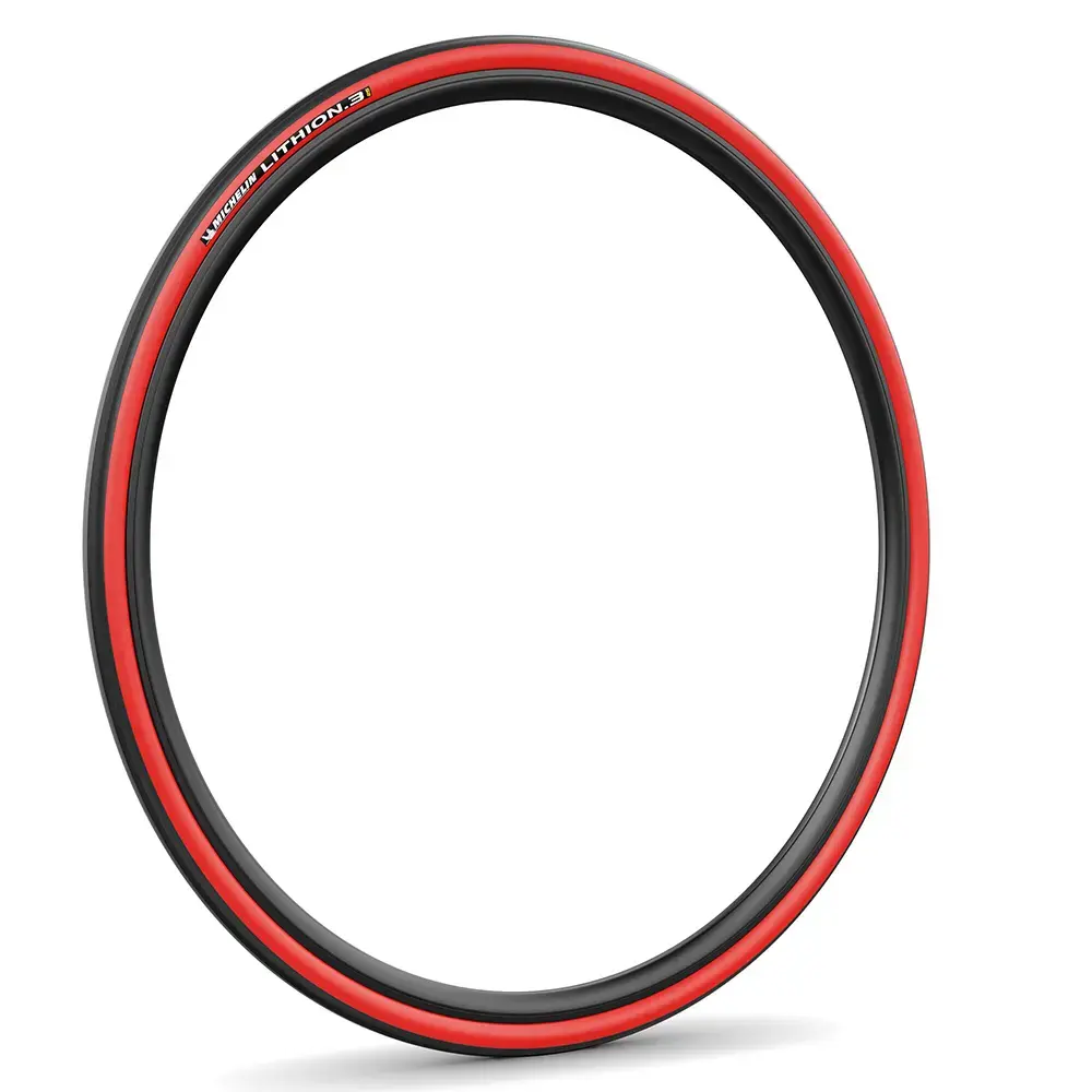 Michelin Lithion3 Racefiets Band Zwart/Rood