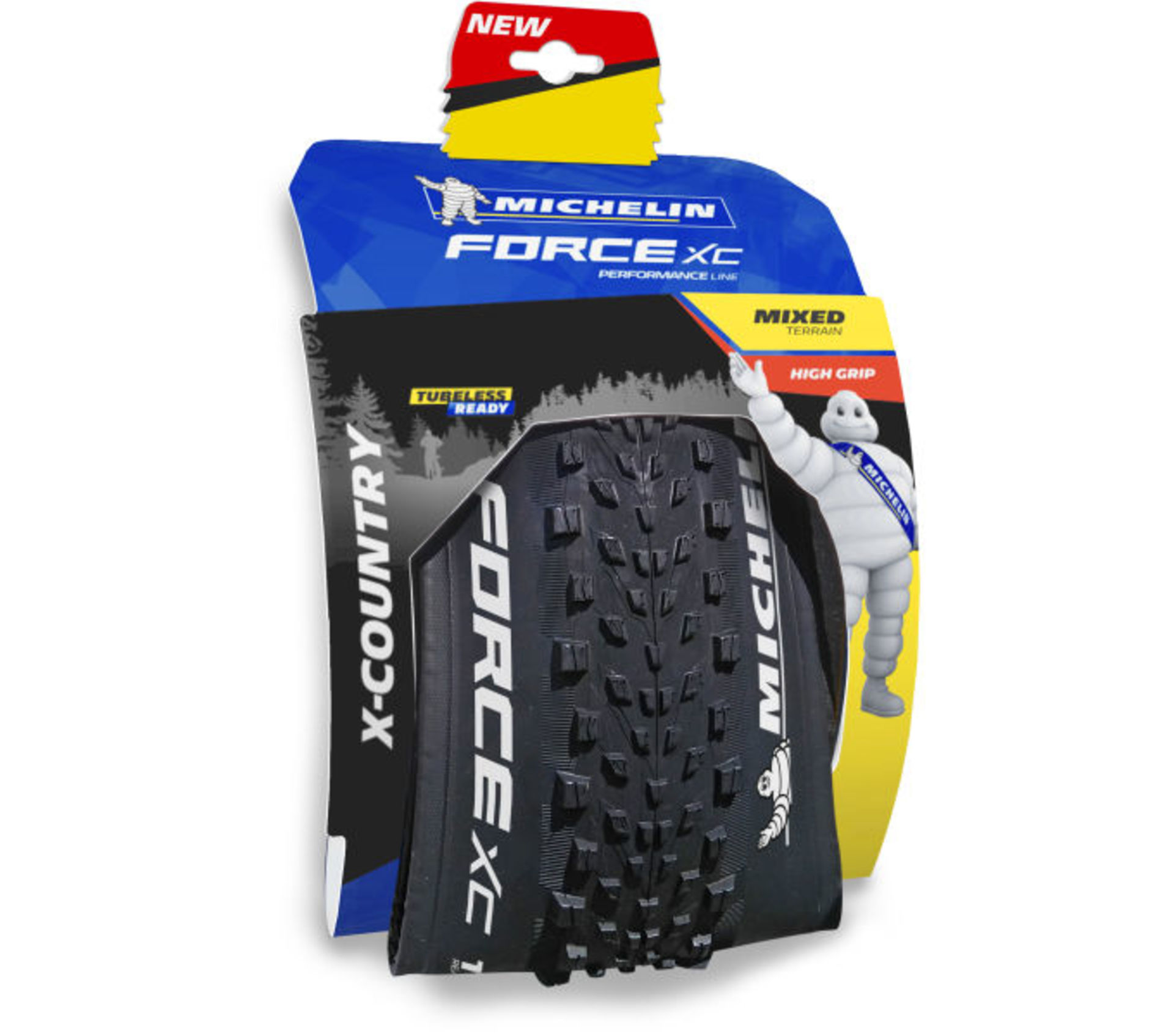 Michelin ForceXC Performance TLR MTB Vouwband Zwart