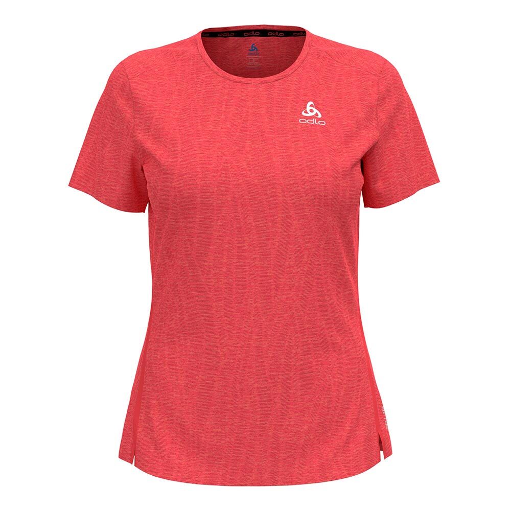 Odlo Zeroweight Engineered Chill-Tec Hardloopshirt Korte Mouwen Roze Dames