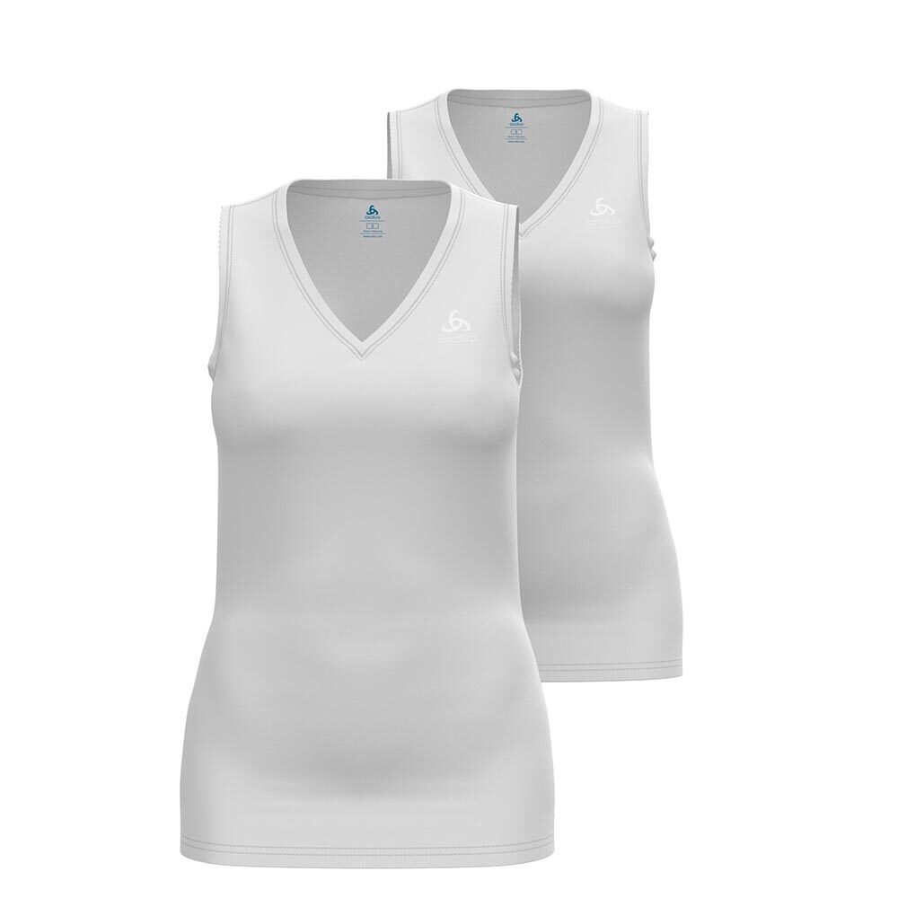 Odlo Active Everyday Eco BL Ondershirt Zonder Mouwen Wit Dames 2-Pack