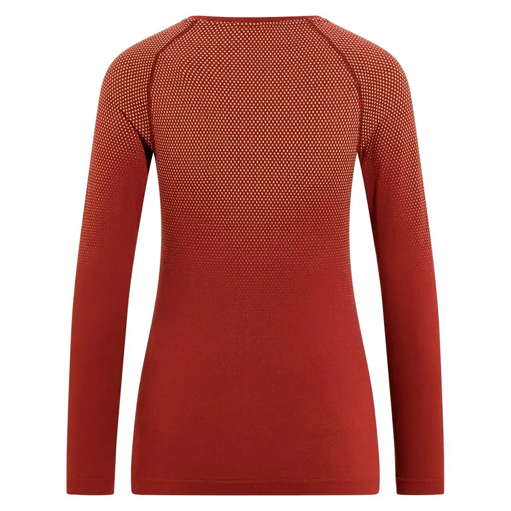 Odlo Performance Light Eco Crew Thermoshirt Lange Mouwen Rood Dames